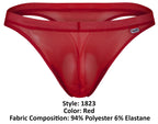 Pikante Luxury Thongs - Red Mesh