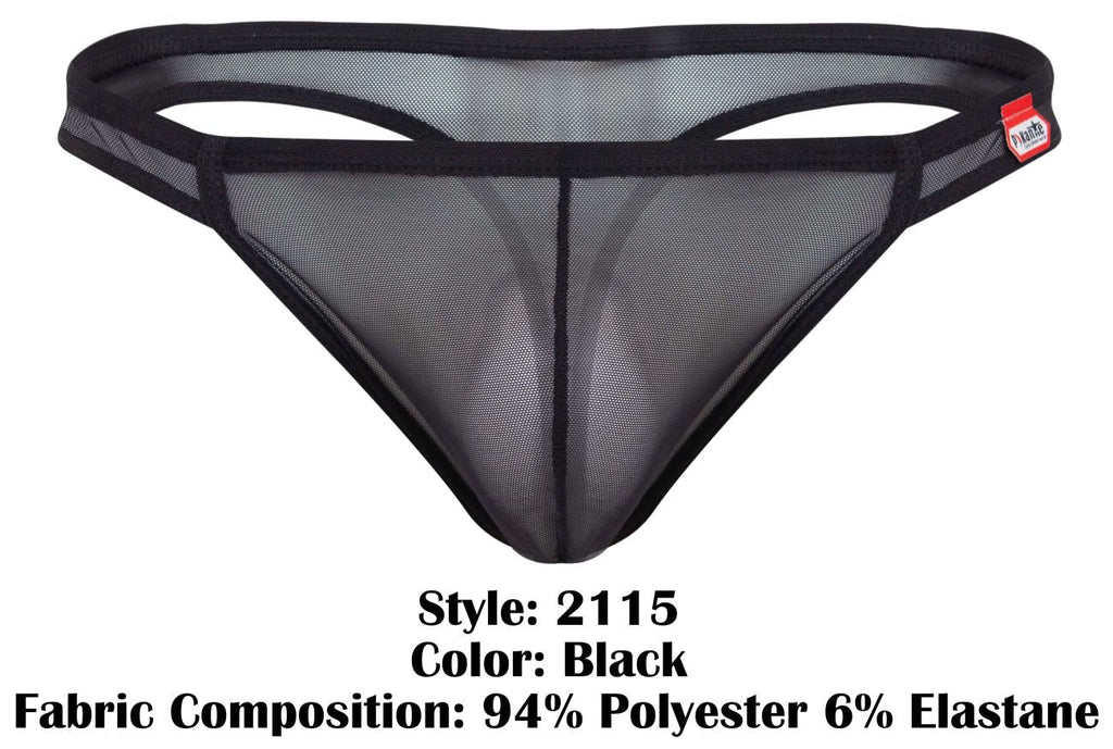 Pikante Amusing Thongs - Black