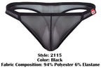 Pikante Amusing Thongs - Black