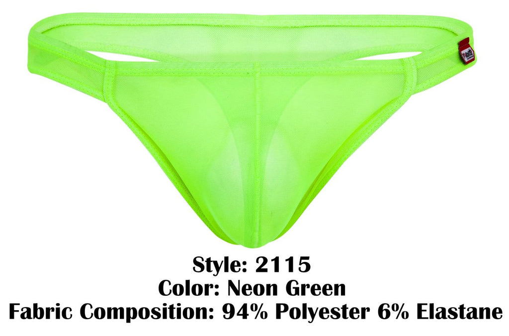 Pikante Amusing Thongs - Neon Green