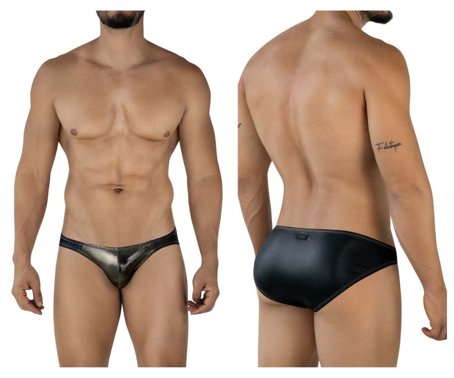 Pikante Gold Cup Bikini Briefs - Black