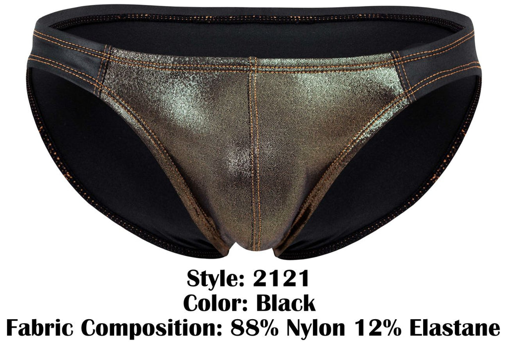 Pikante Gold Cup Bikini Briefs - Black