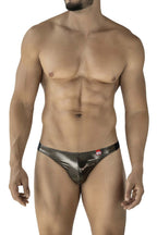 Pikante Gold Cup Thongs - Black