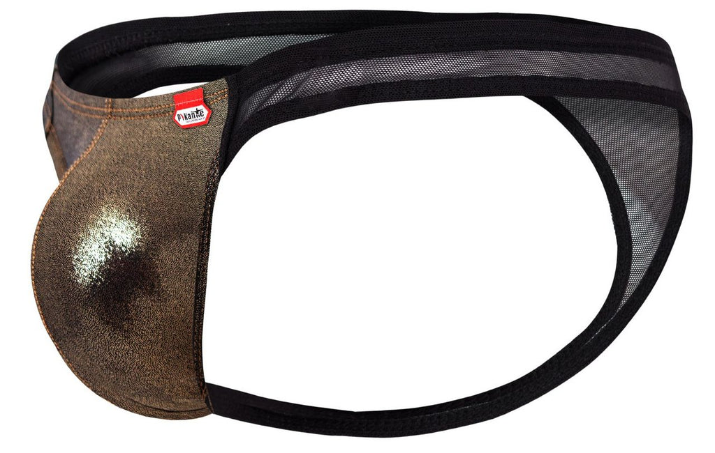 Pikante Gold Cup Thongs - Black