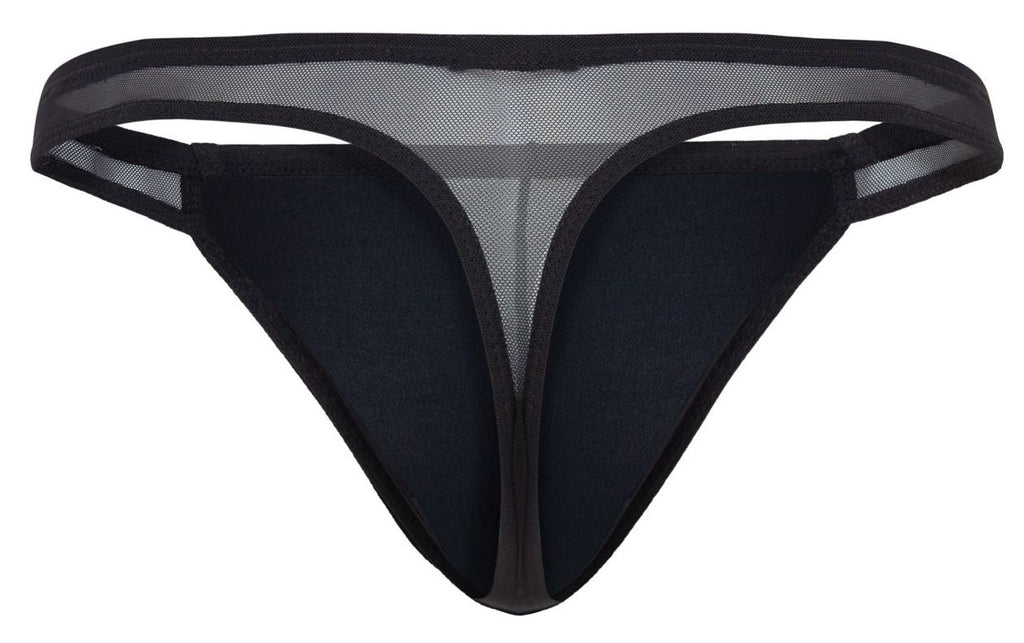 Pikante Gold Cup Thongs - Black