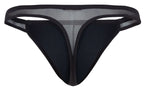 Pikante Gold Cup Thongs - Black