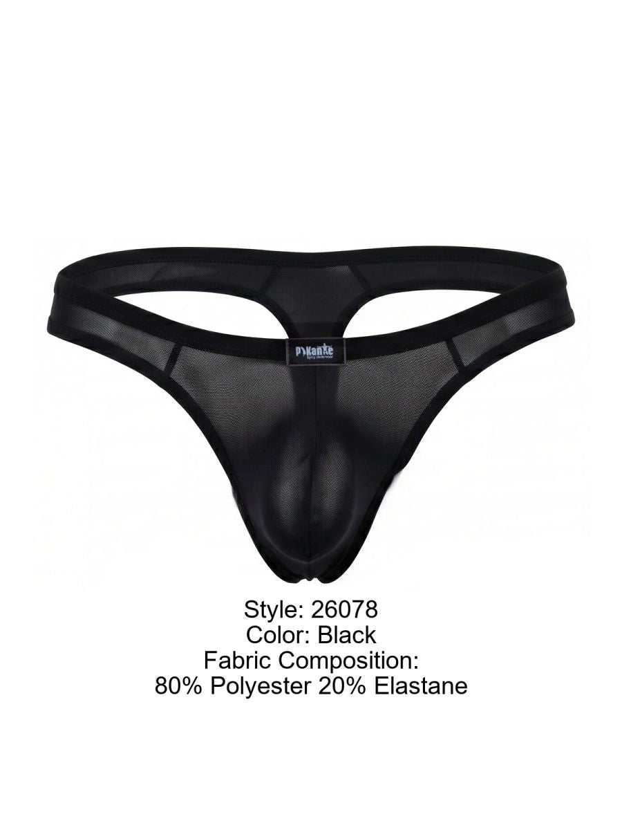 Pikante Seductive Comfort Isis Thongs - Black