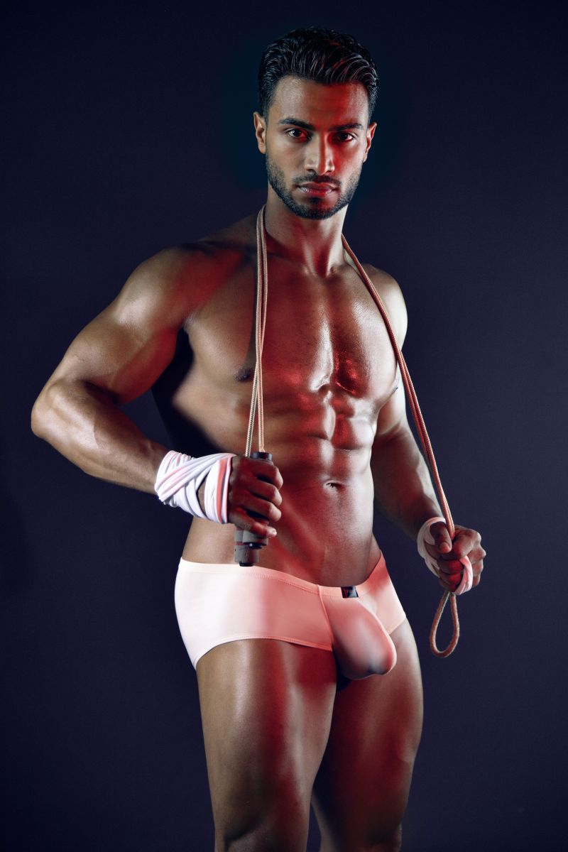 Pikante Sleek Thot Trunks - Gray