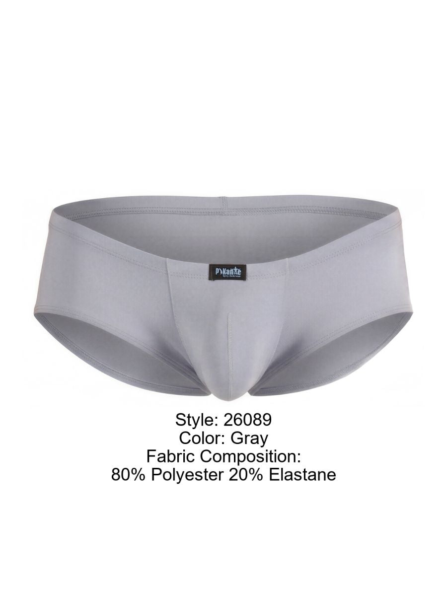 Pikante Sleek Thot Trunks - Gray