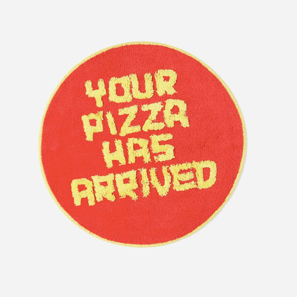 Your Pizza Has Arrived Shaggy Floor Mat Third Drawer Down x David Shrigley