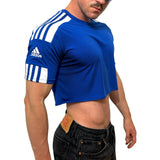 Adidas Sport Blue Short Sleeve Crop Top BY SNEAKERMASK