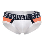 Private Structure Athlete Mini Briefs - White League