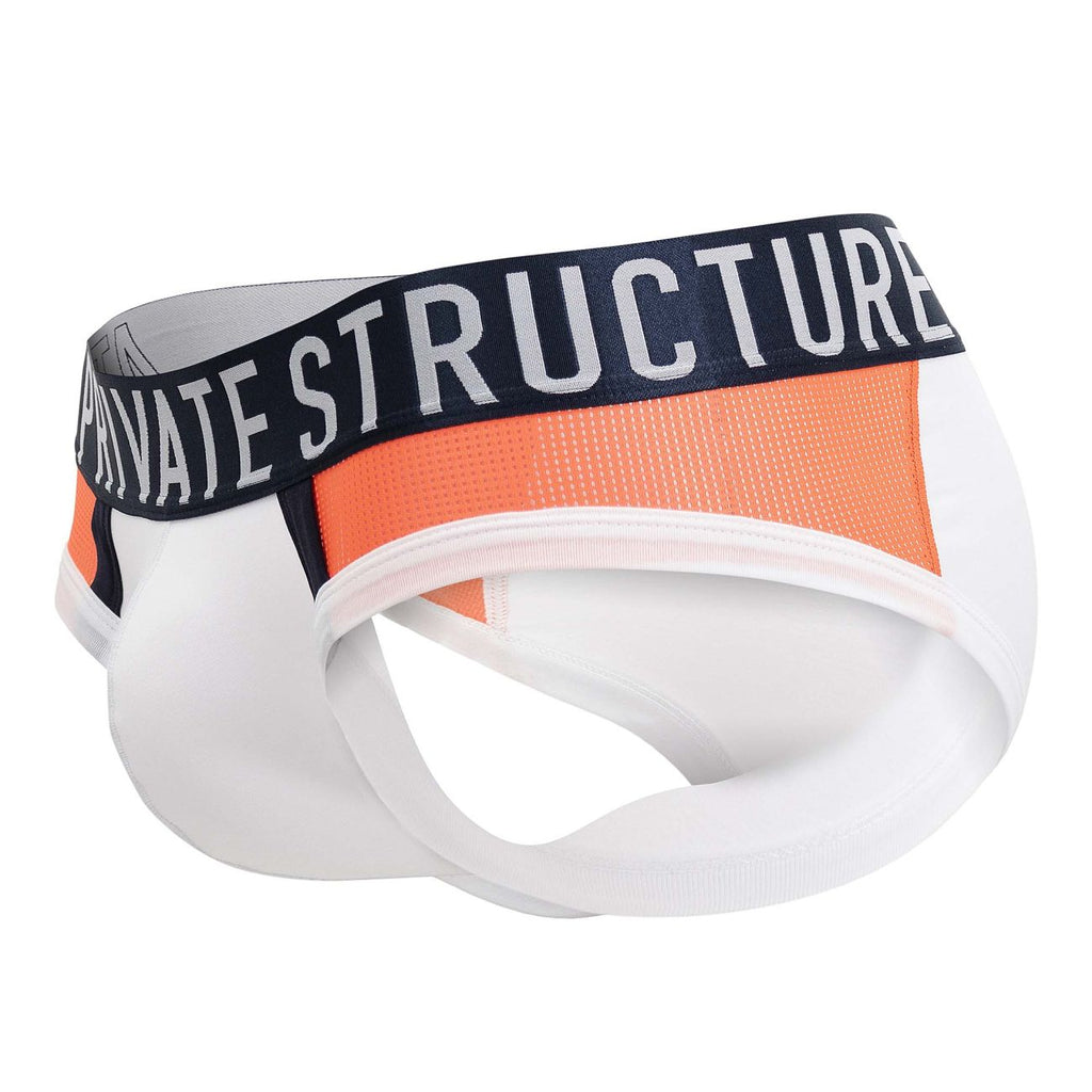 Private Structure Athlete Mini Briefs - White League