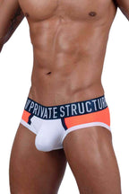 Private Structure Athlete Mini Briefs - White League