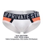 Private Structure Athlete Mini Briefs - White League