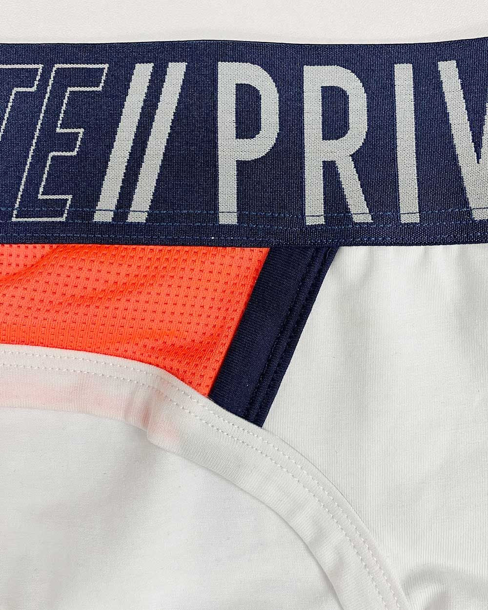 Private Structure Athlete Mini Briefs - White League