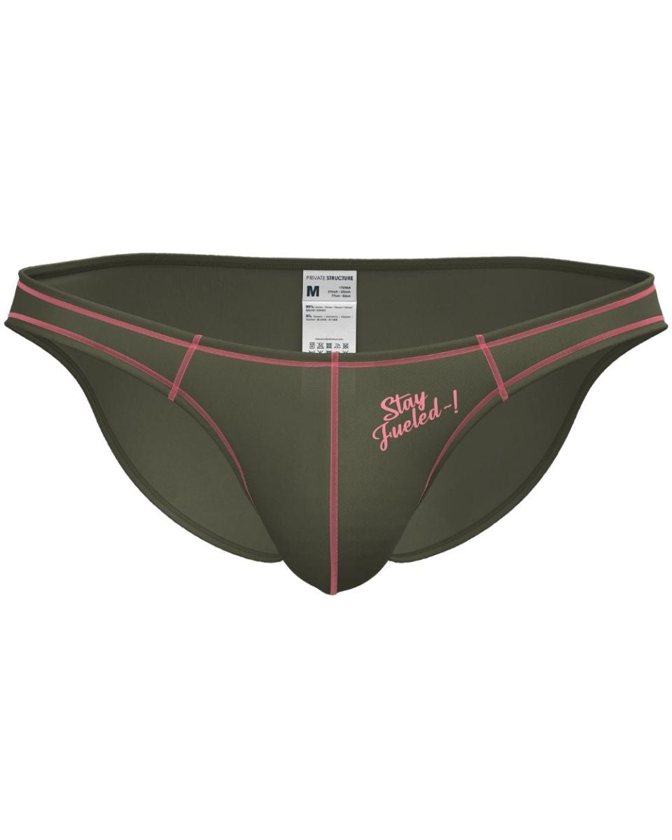 Private Structure Prime Eutopia Bikini Brief - Olive