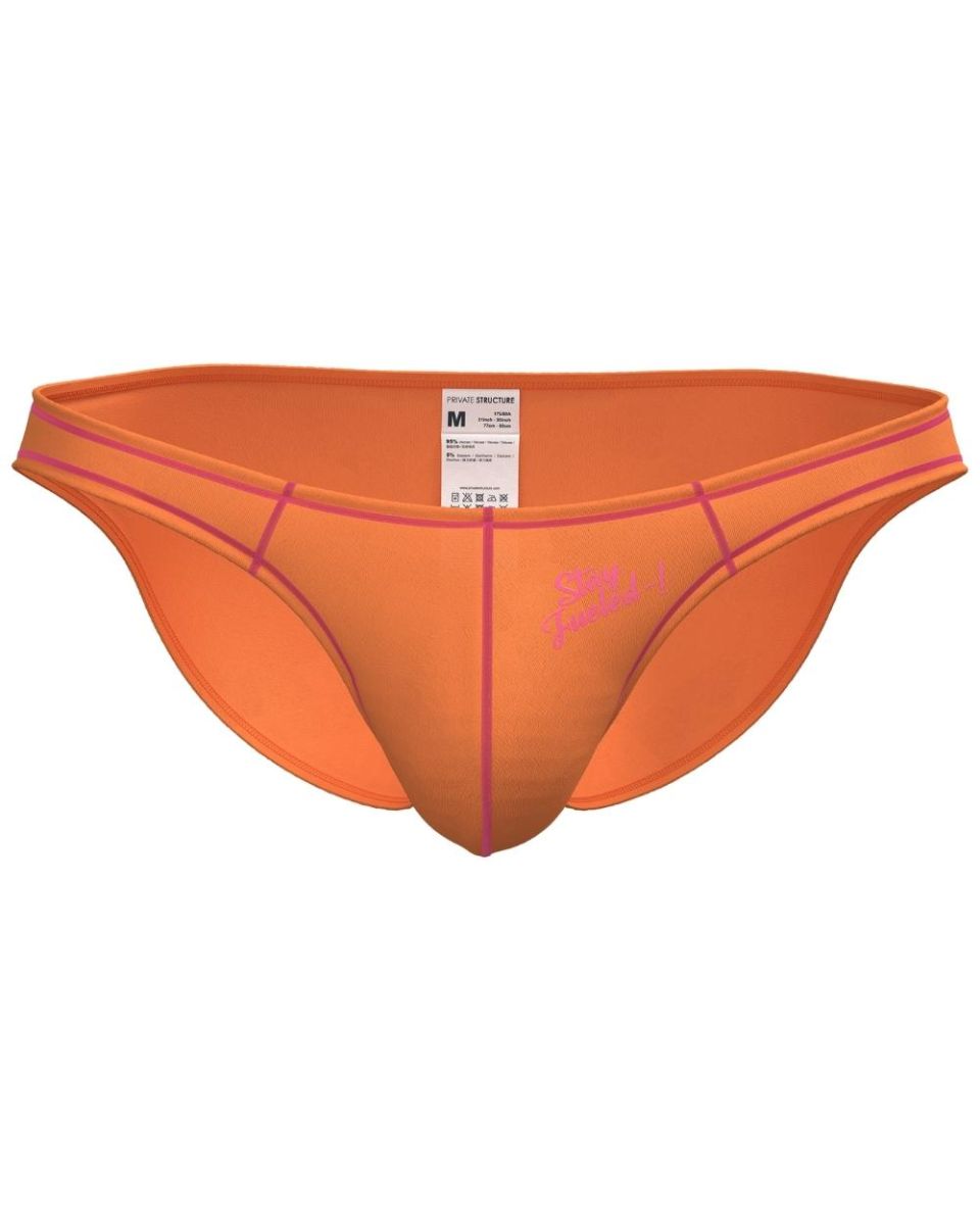 Private Structure EPUS4563 Prime Eutopia Bikini Brief Color Tangerine