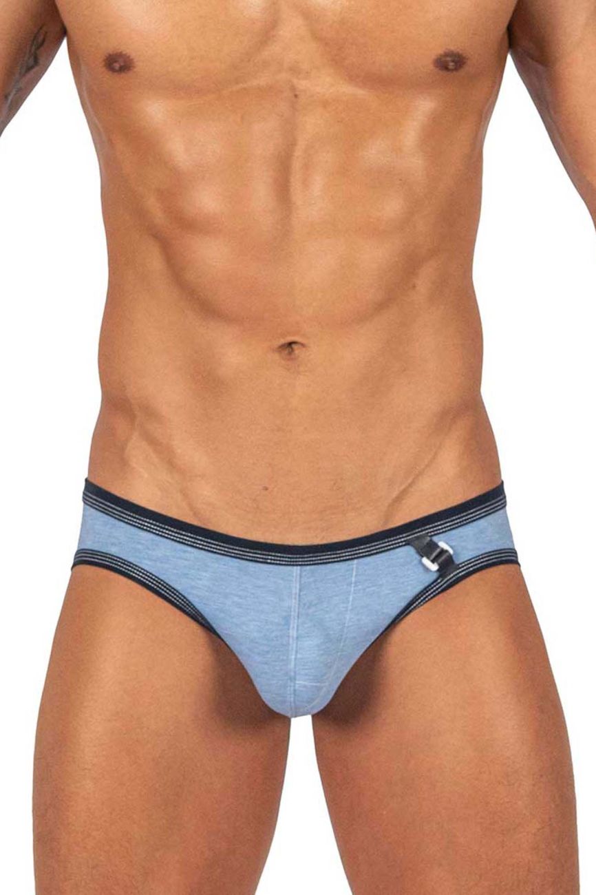 Private Structure Barn Boy Low Rise Mini Brief - Denim
