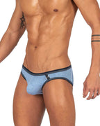 Private Structure Barn Boy Low Rise Mini Brief - Denim