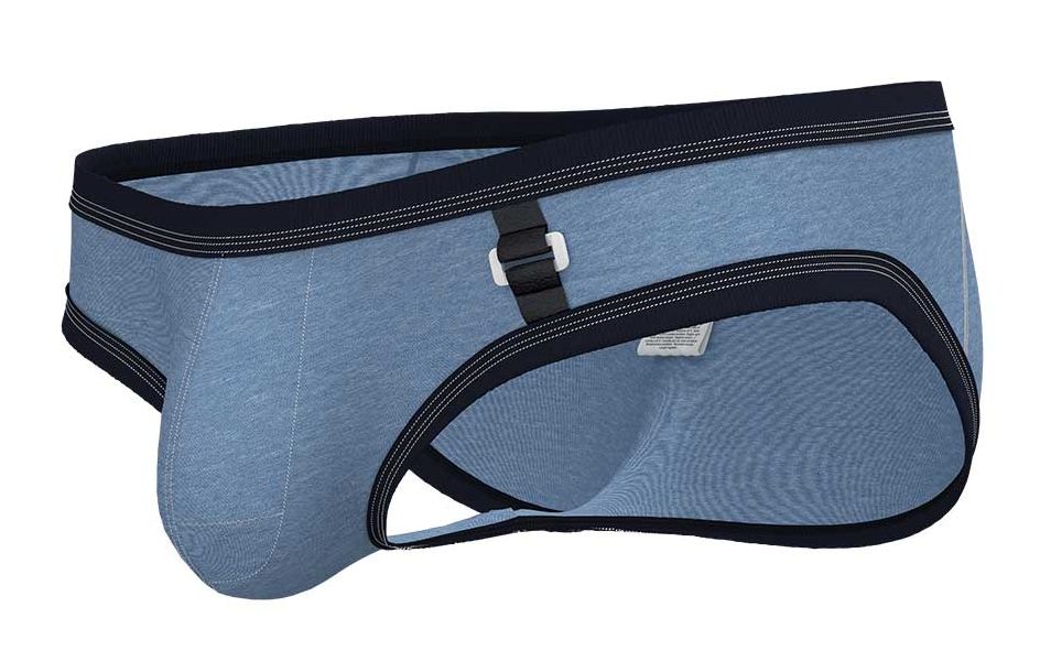 Private Structure Barn Boy Low Rise Mini Brief - Denim
