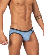 Private Structure Barn Boy Low Rise Mini Brief - Denim