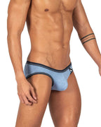 Private Structure Barn Boy Low Rise Mini Brief - Denim