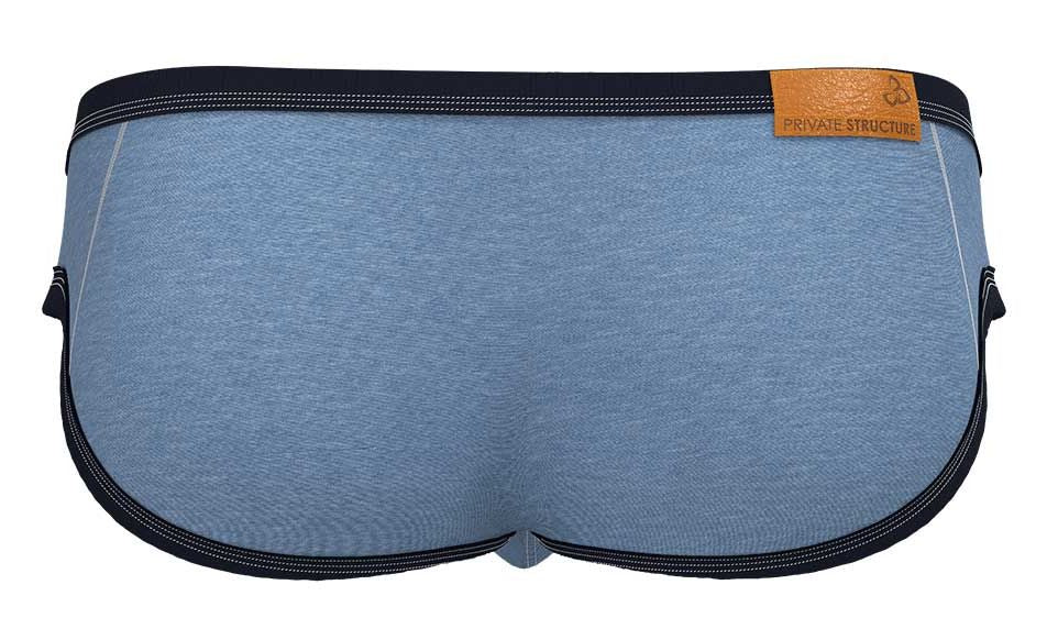 Private Structure Barn Boy Low Rise Mini Brief - Denim