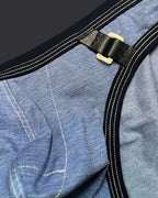 Private Structure Barn Boy Low Rise Mini Brief - Denim