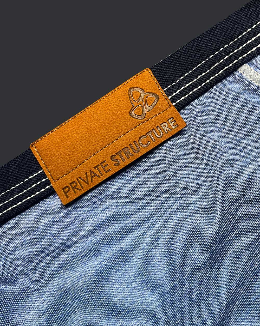 Private Structure Barn Boy Low Rise Mini Brief - Denim