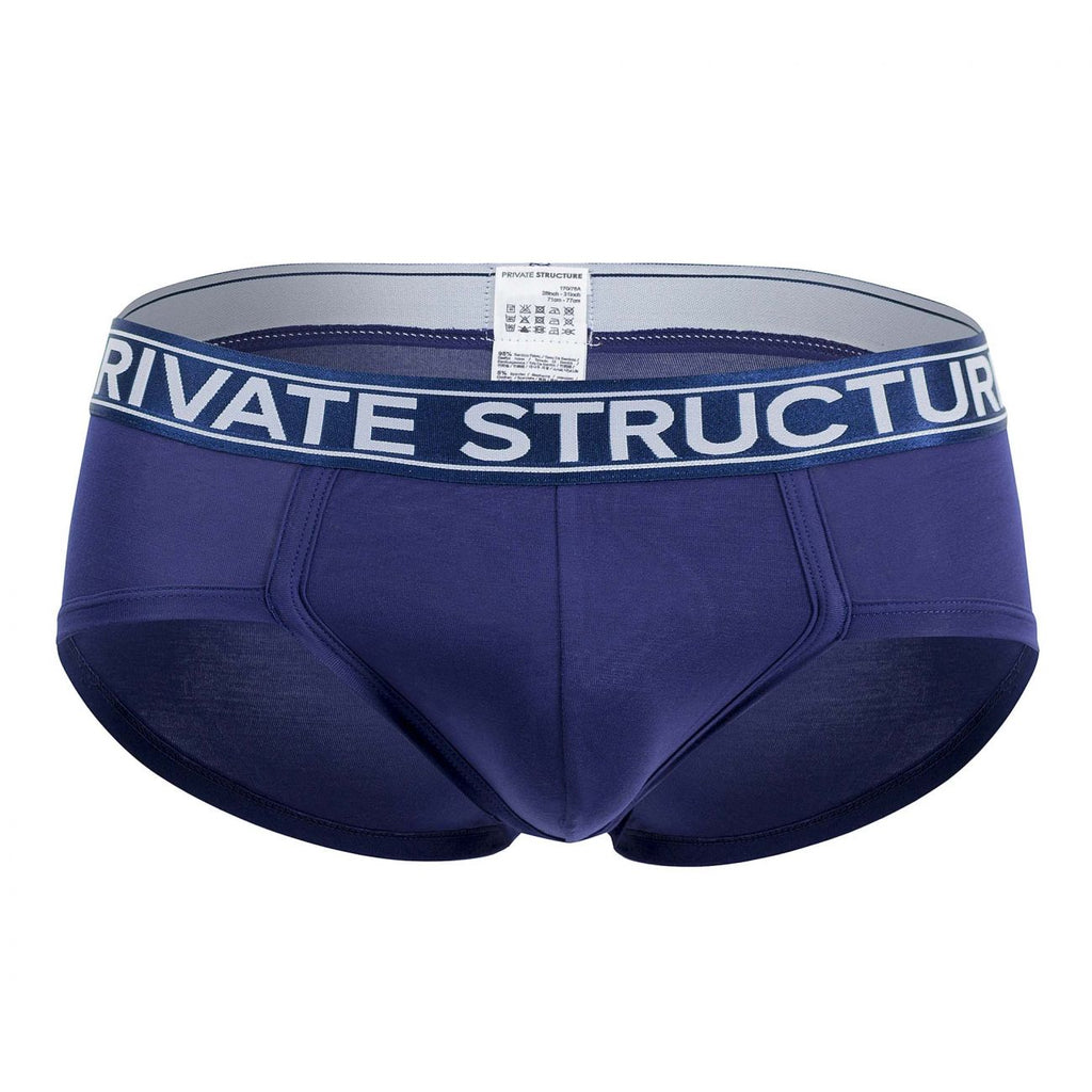 Private Structure Platinum Bamboo Briefs - Midnight Navy