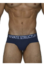 Private Structure Platinum Bamboo Briefs - Midnight Navy