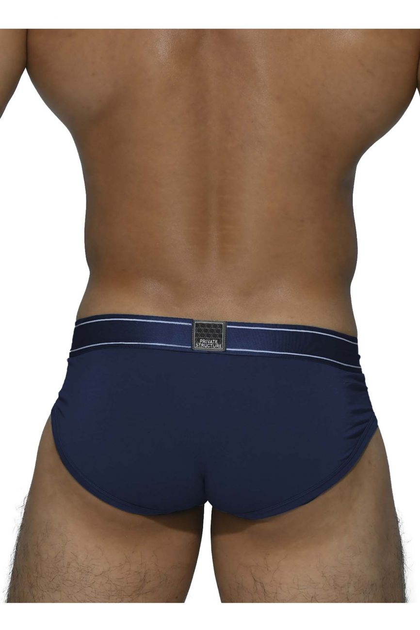 Private Structure Platinum Bamboo Briefs - Midnight Navy