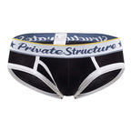 Private Structure Classic Mid Waist Mini Briefs - Black