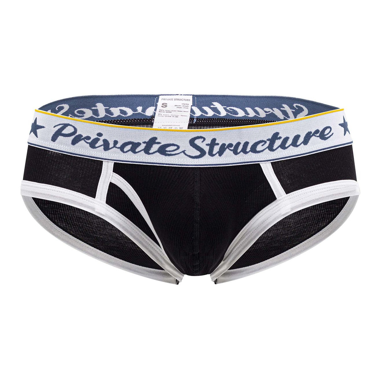 Private Structure Classic Mid Waist Mini Briefs - Black