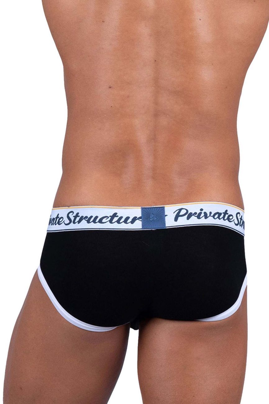Private Structure Classic Mid Waist Mini Briefs - Black