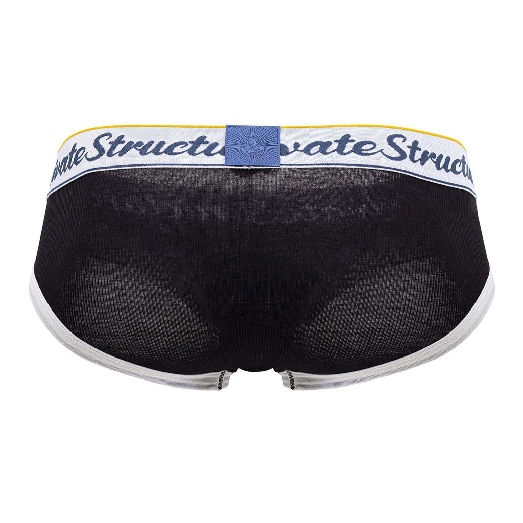 Private Structure Classic Mid Waist Mini Briefs - Black