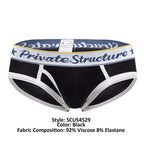 Private Structure Classic Mid Waist Mini Briefs - Black