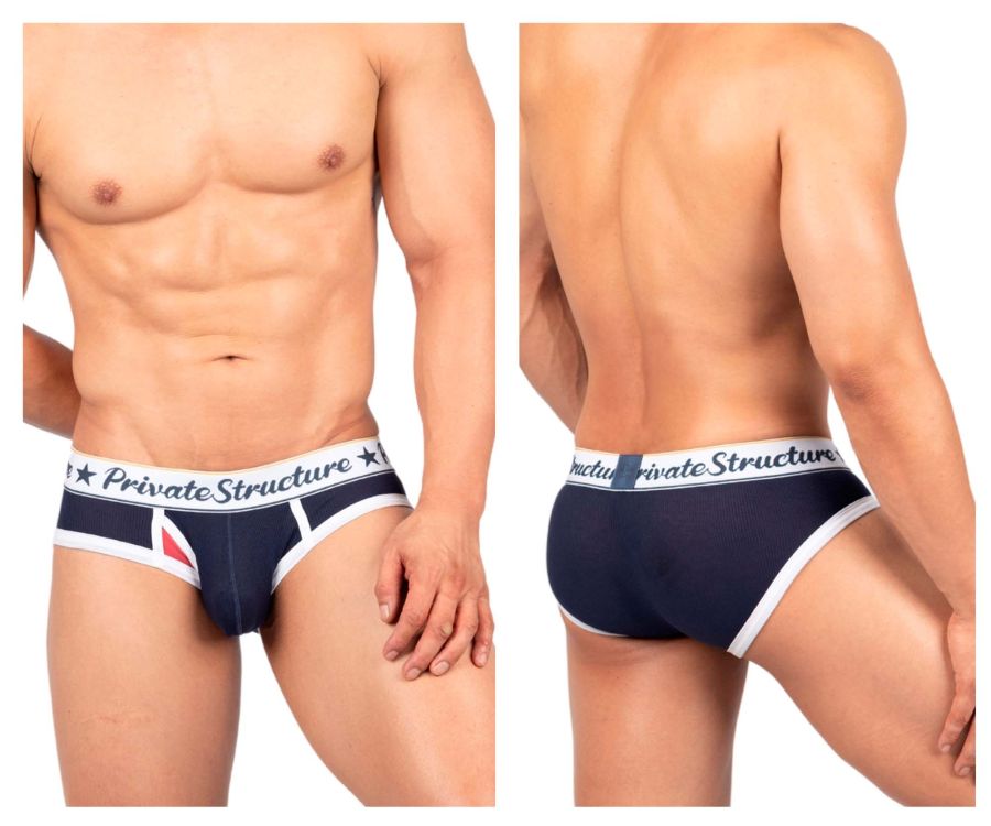 Private Structure Classic Mid Waist Mini Brief - Navy