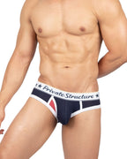 Private Structure Classic Mid Waist Mini Brief - Navy