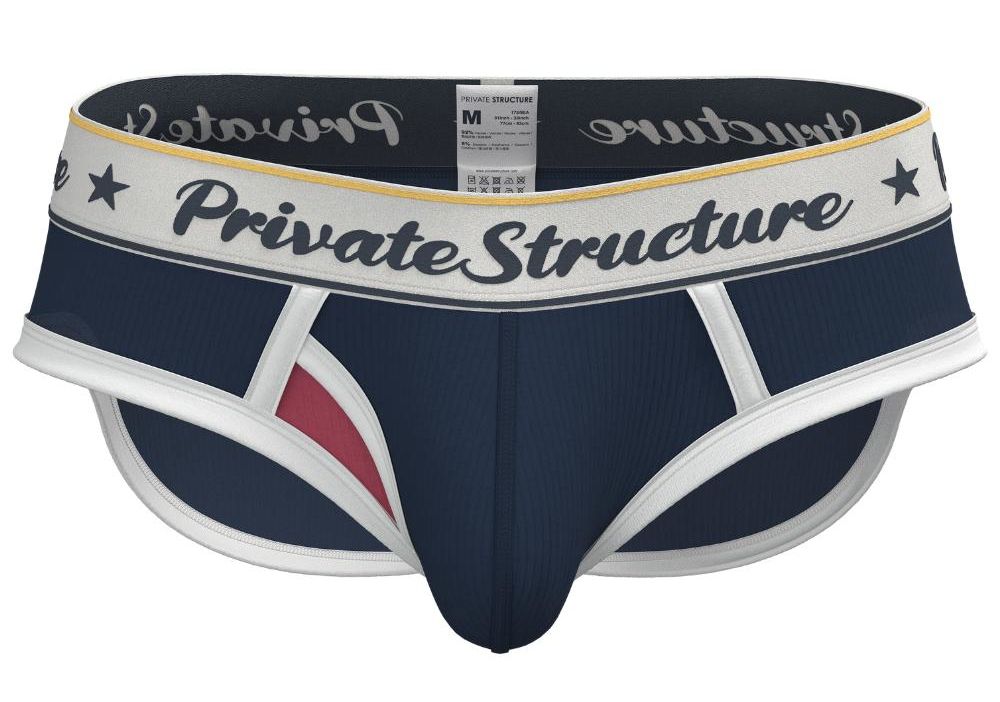 Private Structure Classic Mid Waist Mini Brief - Navy