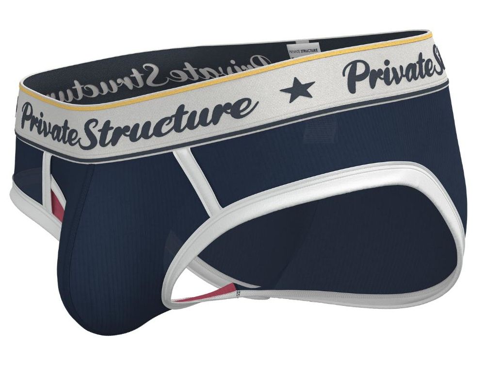 Private Structure Classic Mid Waist Mini Brief - Navy
