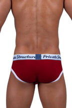 Private Structure Classic Mid Waist Mini Briefs - Red