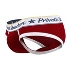 Private Structure Classic Mid Waist Mini Briefs - Red