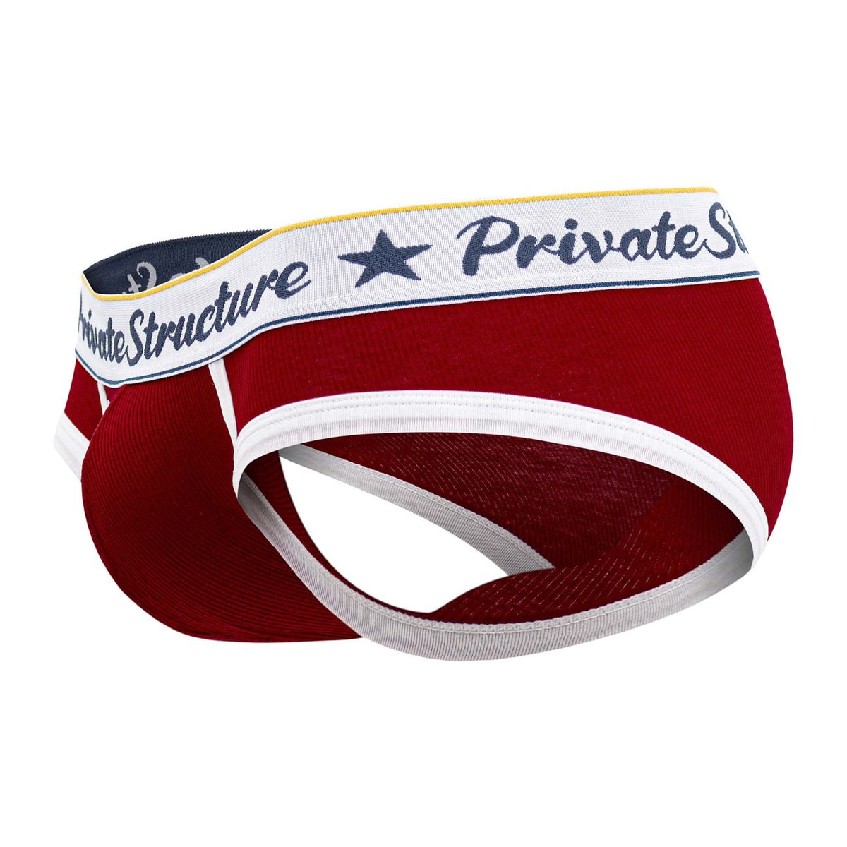 Private Structure Classic Mid Waist Mini Briefs - Red