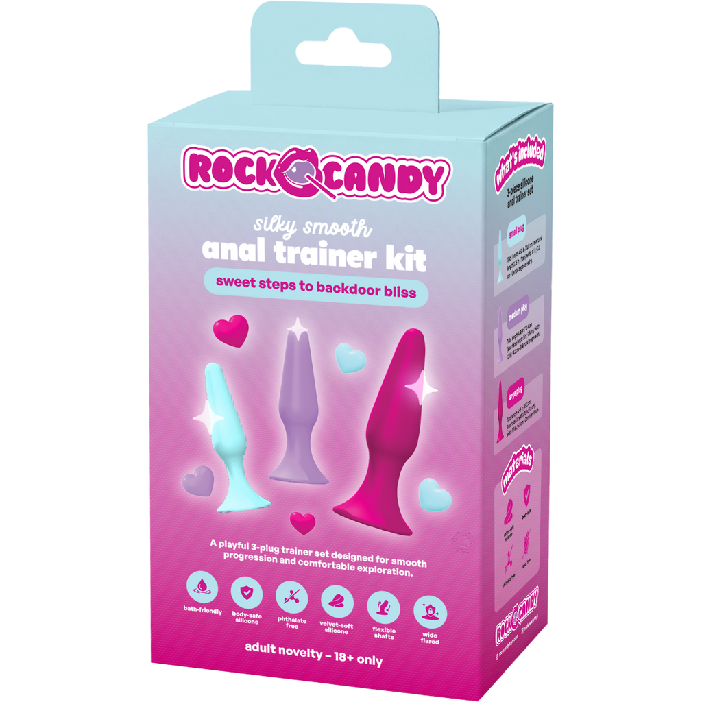 Rock Candy Anal Silicone Training Kit (3 Piece) - Multicolor