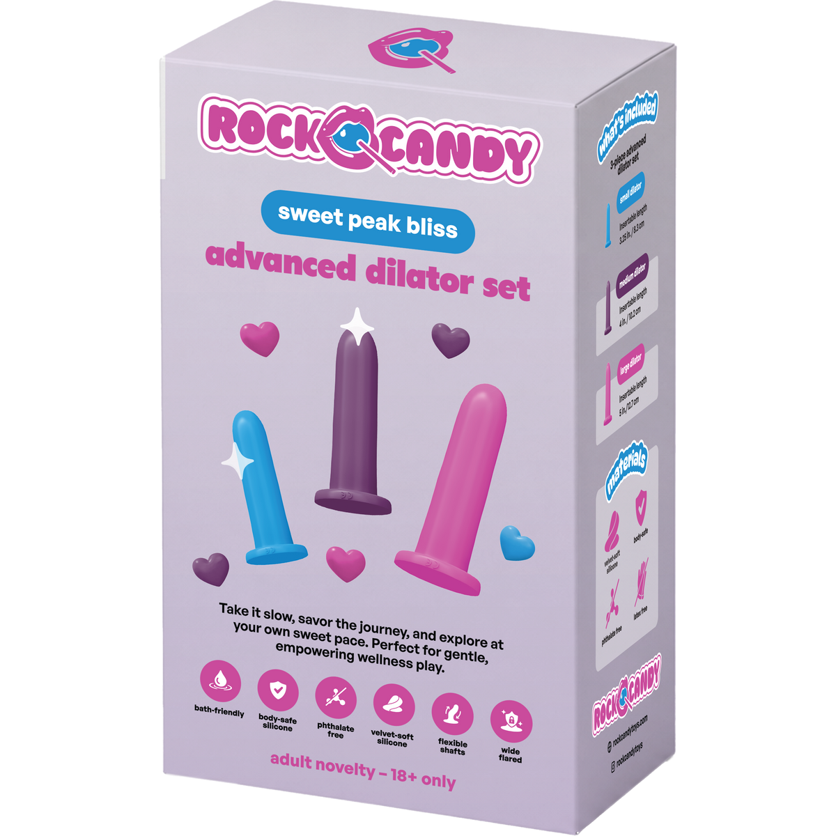 Rock Candy Advanced Silicone Dilator Set (3 Piece) - Multicolors