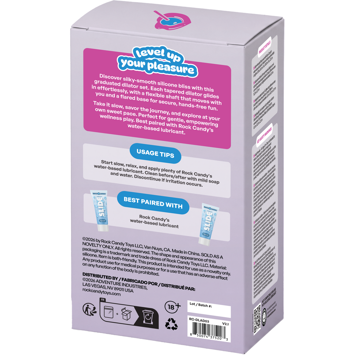 Rock Candy Advanced Silicone Dilator Set (3 Piece) - Multicolors