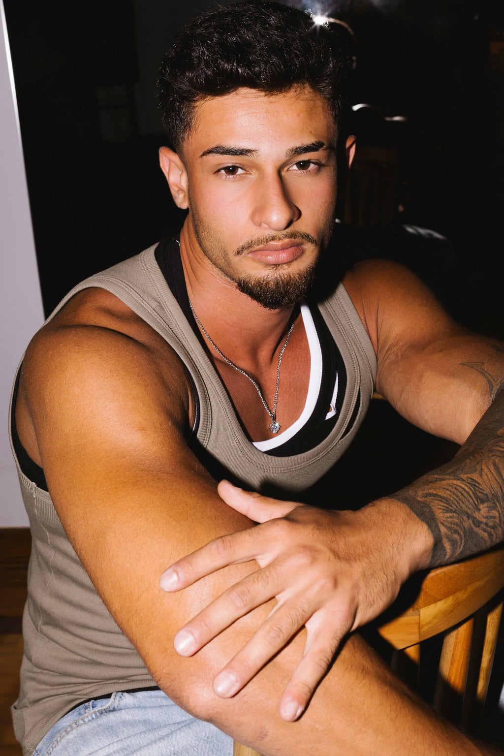 Rip Ribbed Tank Top (Regular Length)