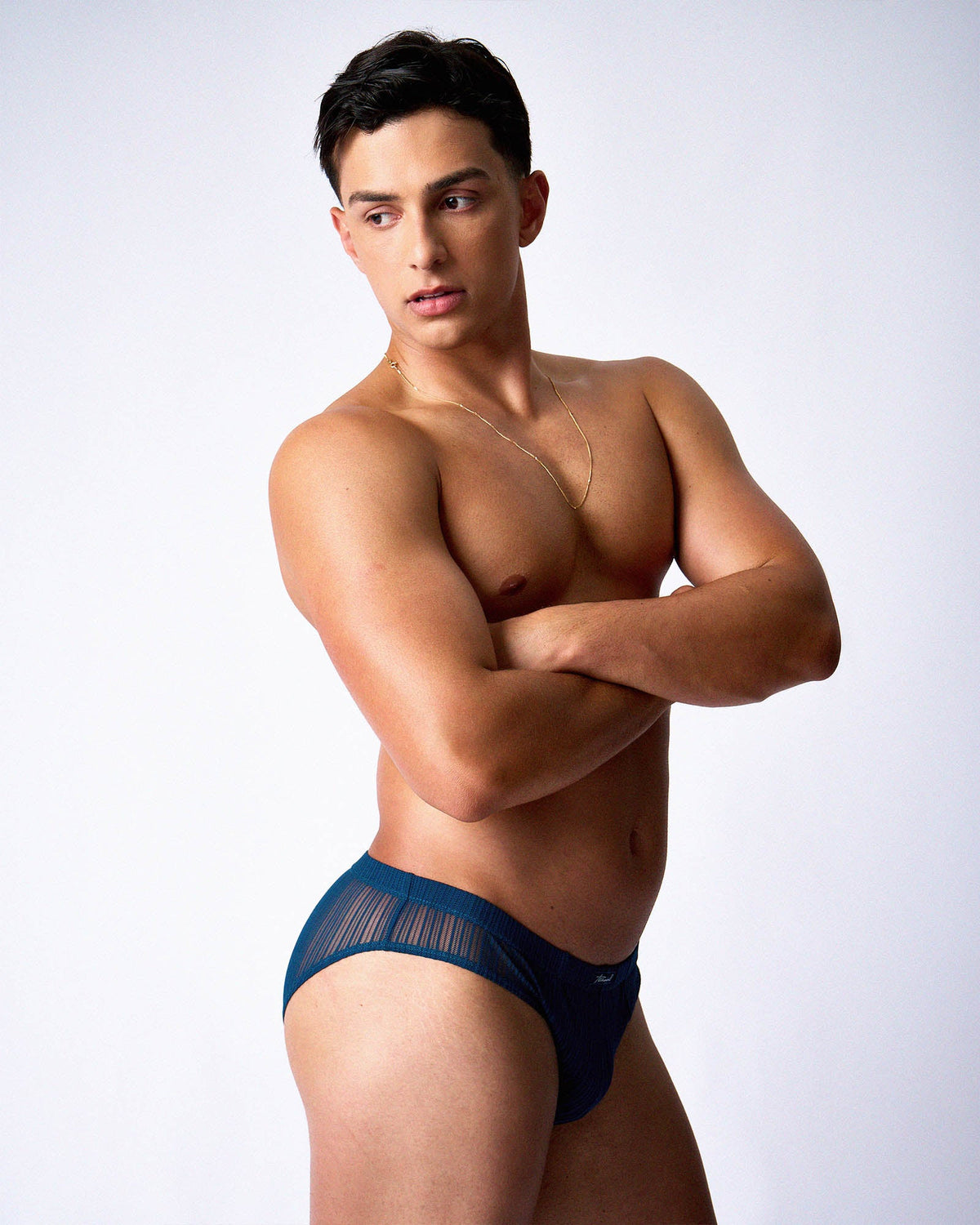 TEAMM8 Romeo Sheer Bikini Brief - Abyss